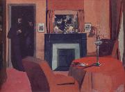 Felix  Vallotton The Red Room oil on canvas